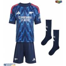 Otroški Nogometni dresi Arsenal William Saliba #2 Gostujoči 2025-26 Kratek Rokav (+ Kratke hlače)